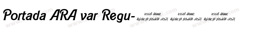 Portada ARA var Regu字体转换